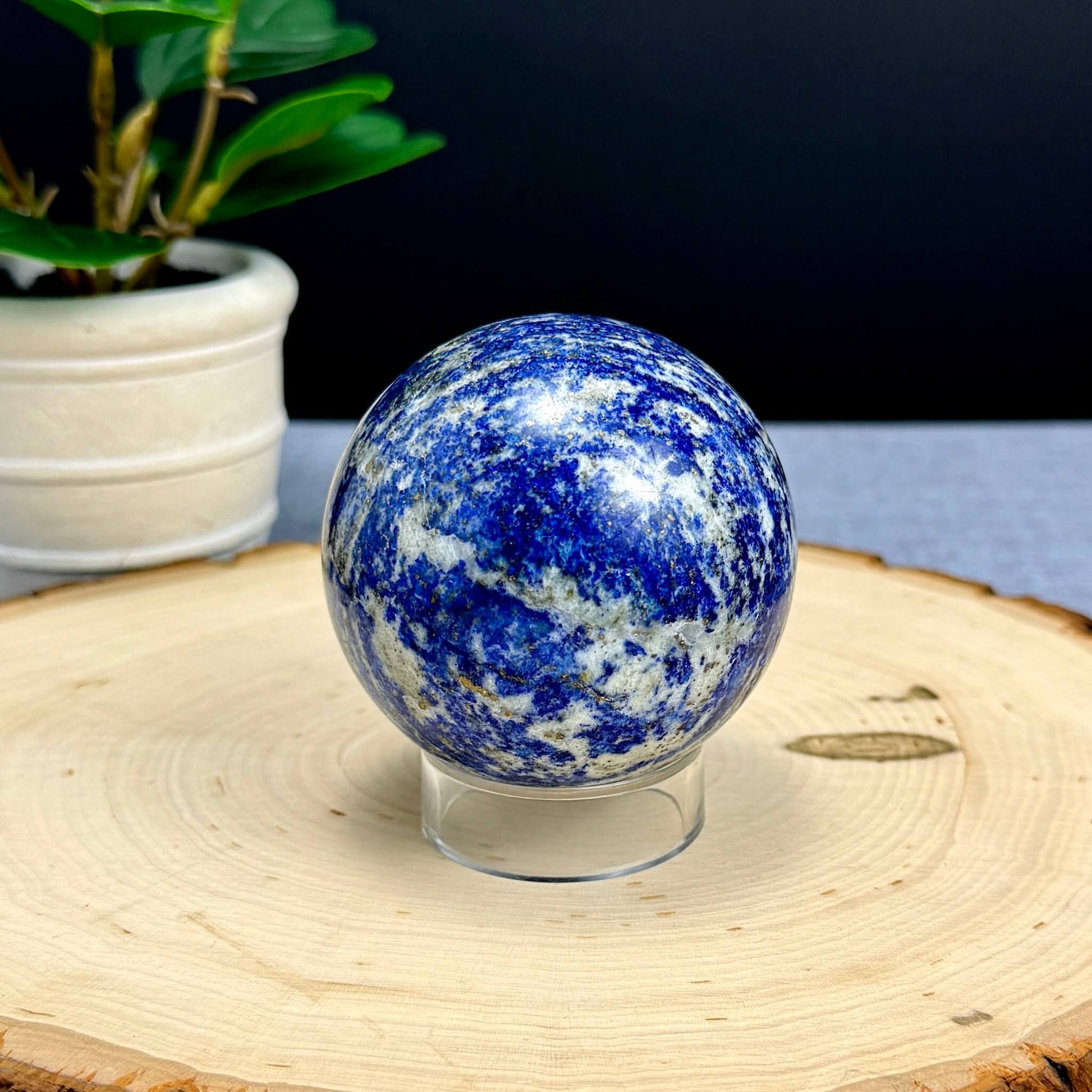 Lapis Lazuli Sphere, 2.76 in. - Itsy's Crystal Cove LLC