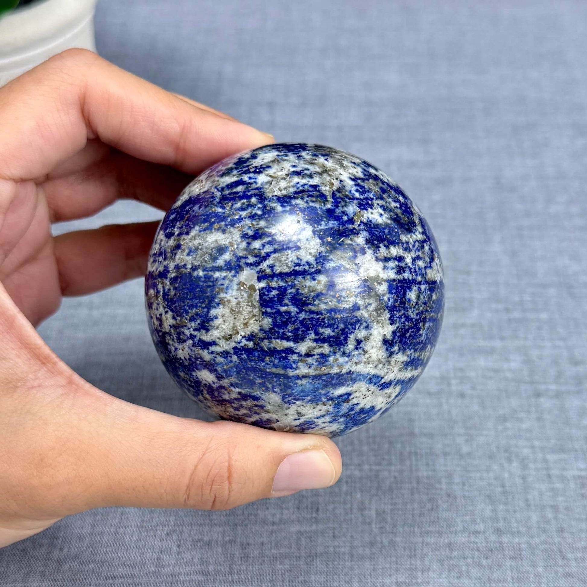 Lapis Lazuli Sphere, 2.76 in. - Itsy's Crystal Cove LLC