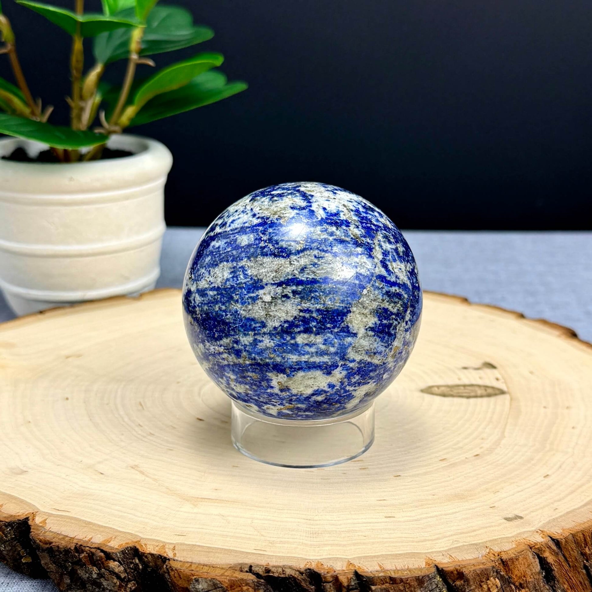 Lapis Lazuli Sphere, 2.76 in. - Itsy's Crystal Cove LLC