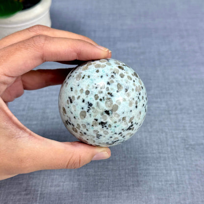 Kiwi Jasper Sphere, 2.66 in. - Itsy's Crystal Cove LLC