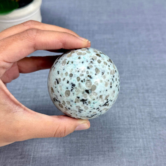 Kiwi Jasper Sphere, 2.66 in. - Itsy's Crystal Cove LLC