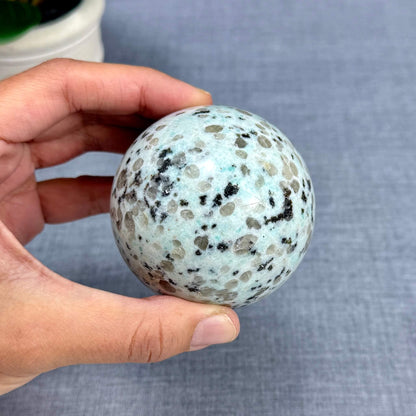 Kiwi Jasper Sphere, 2.66 in. - Itsy's Crystal Cove LLC