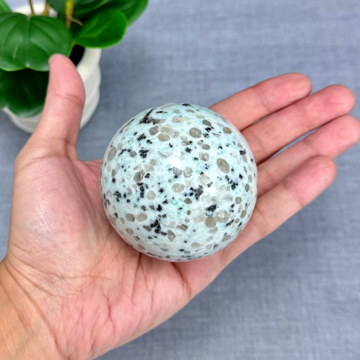 Kiwi Jasper Sphere, 2.66 in. - Itsy's Crystal Cove LLC