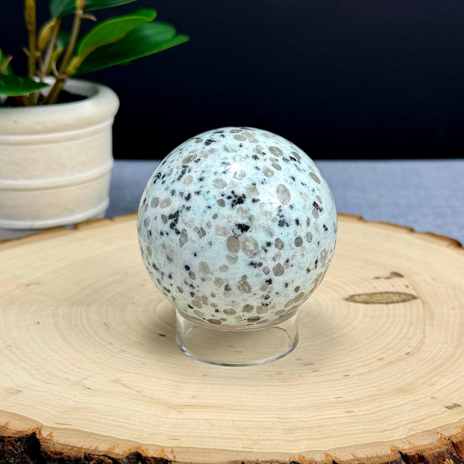 Kiwi Jasper Sphere, 2.66 in. - Itsy's Crystal Cove LLC