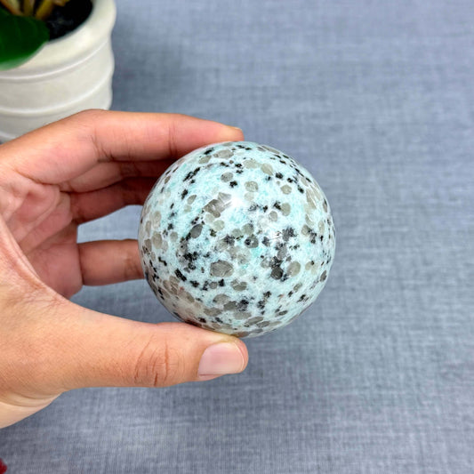 Kiwi Jasper Sphere, 2.55 in. - Itsy's Crystal Cove LLC