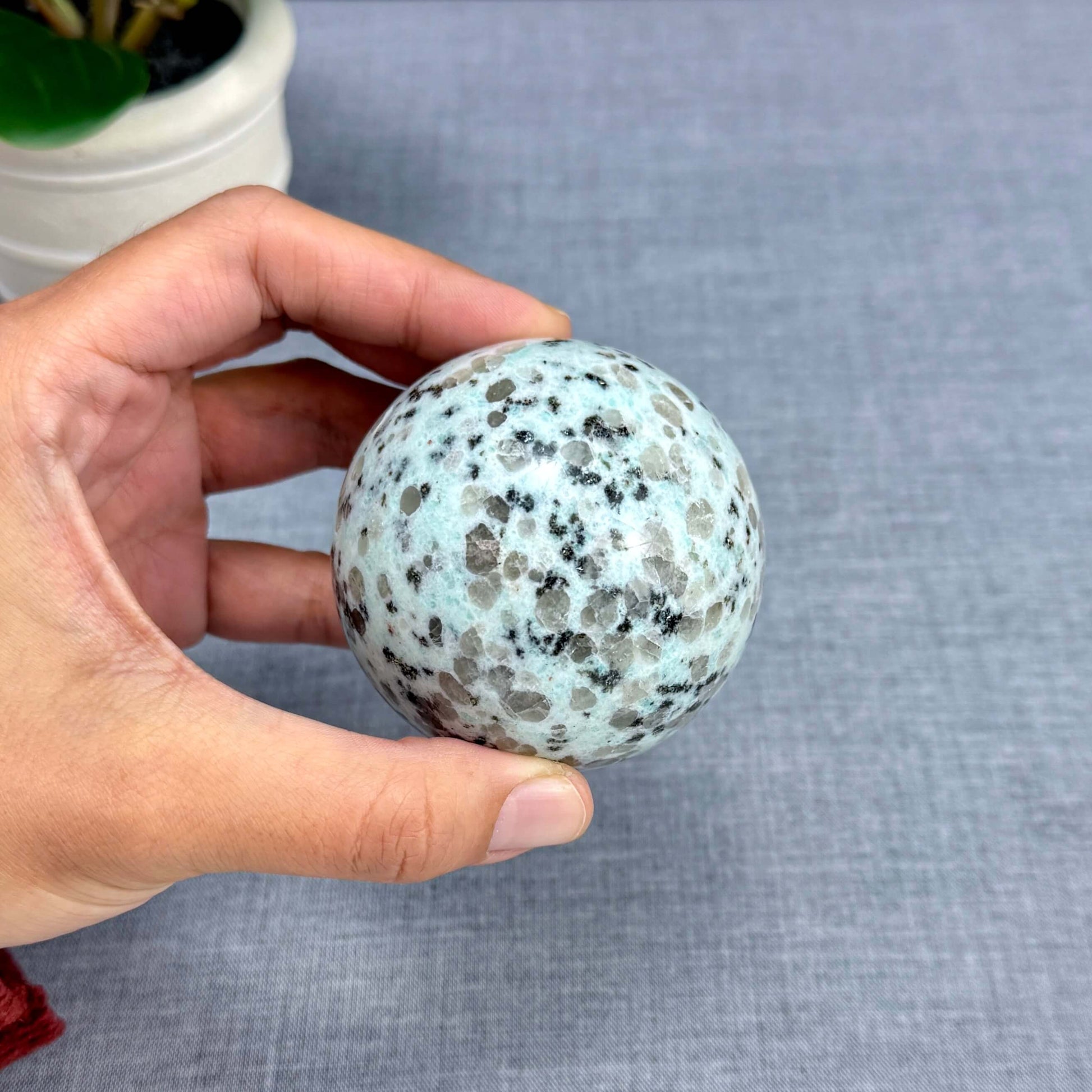 Kiwi Jasper Sphere, 2.55 in. - Itsy's Crystal Cove LLC