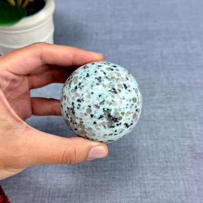 Kiwi Jasper Sphere, 2.55 in. - Itsy's Crystal Cove LLC