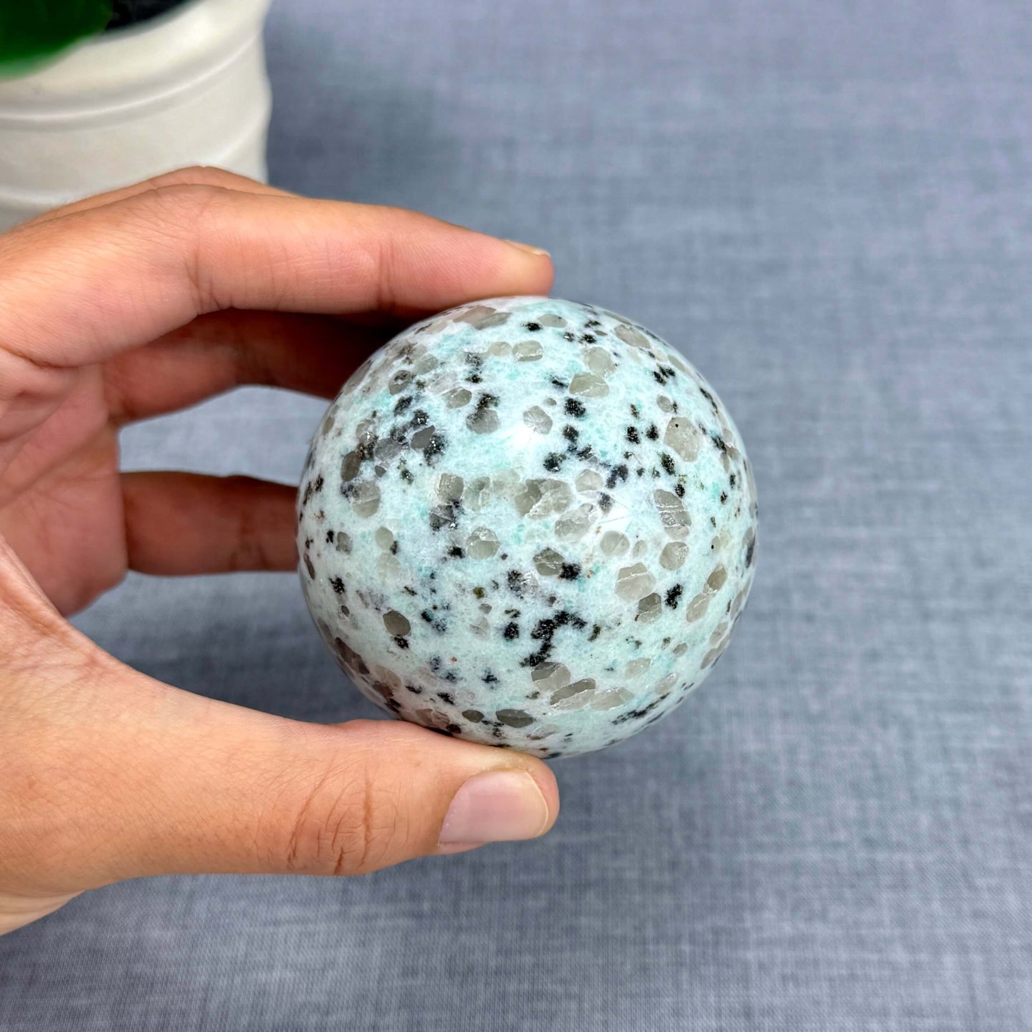 Kiwi Jasper Sphere, 2.55 in. - Itsy's Crystal Cove LLC