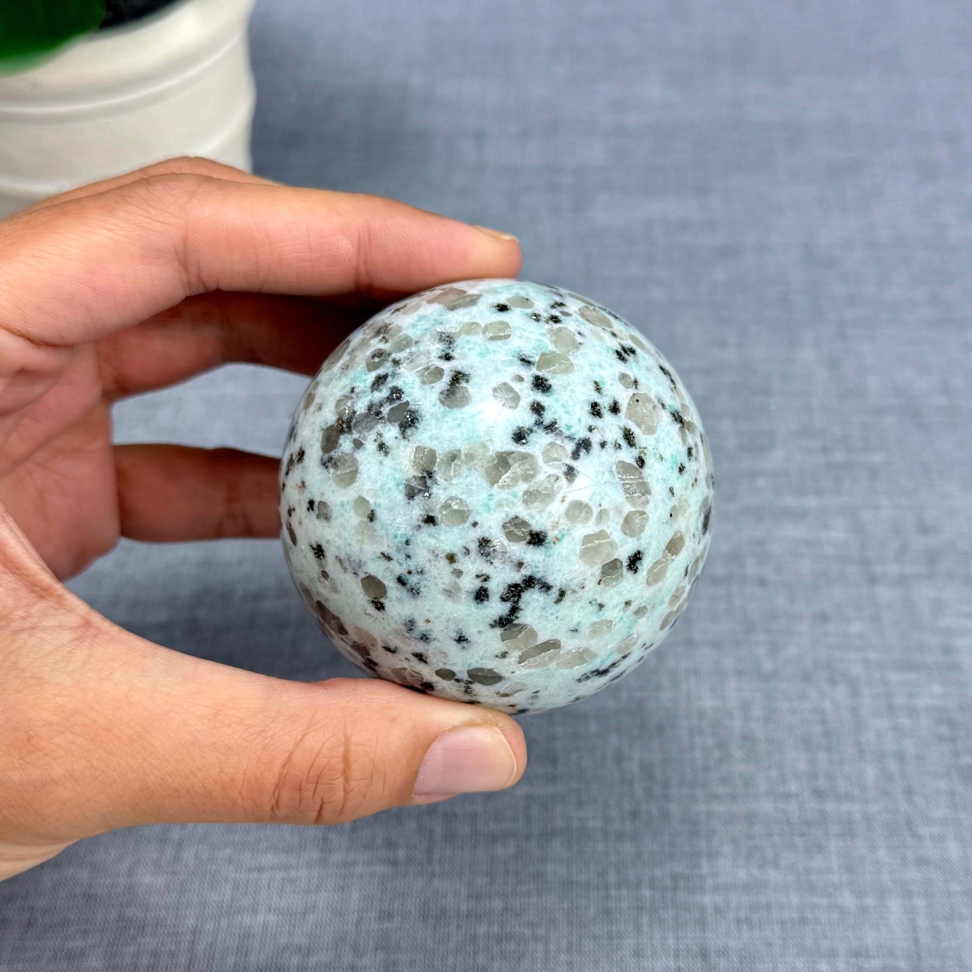 Kiwi Jasper Sphere, 2.55 in. - Itsy's Crystal Cove LLC