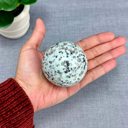 Kiwi Jasper Sphere, 2.55 in. - Itsy's Crystal Cove LLC