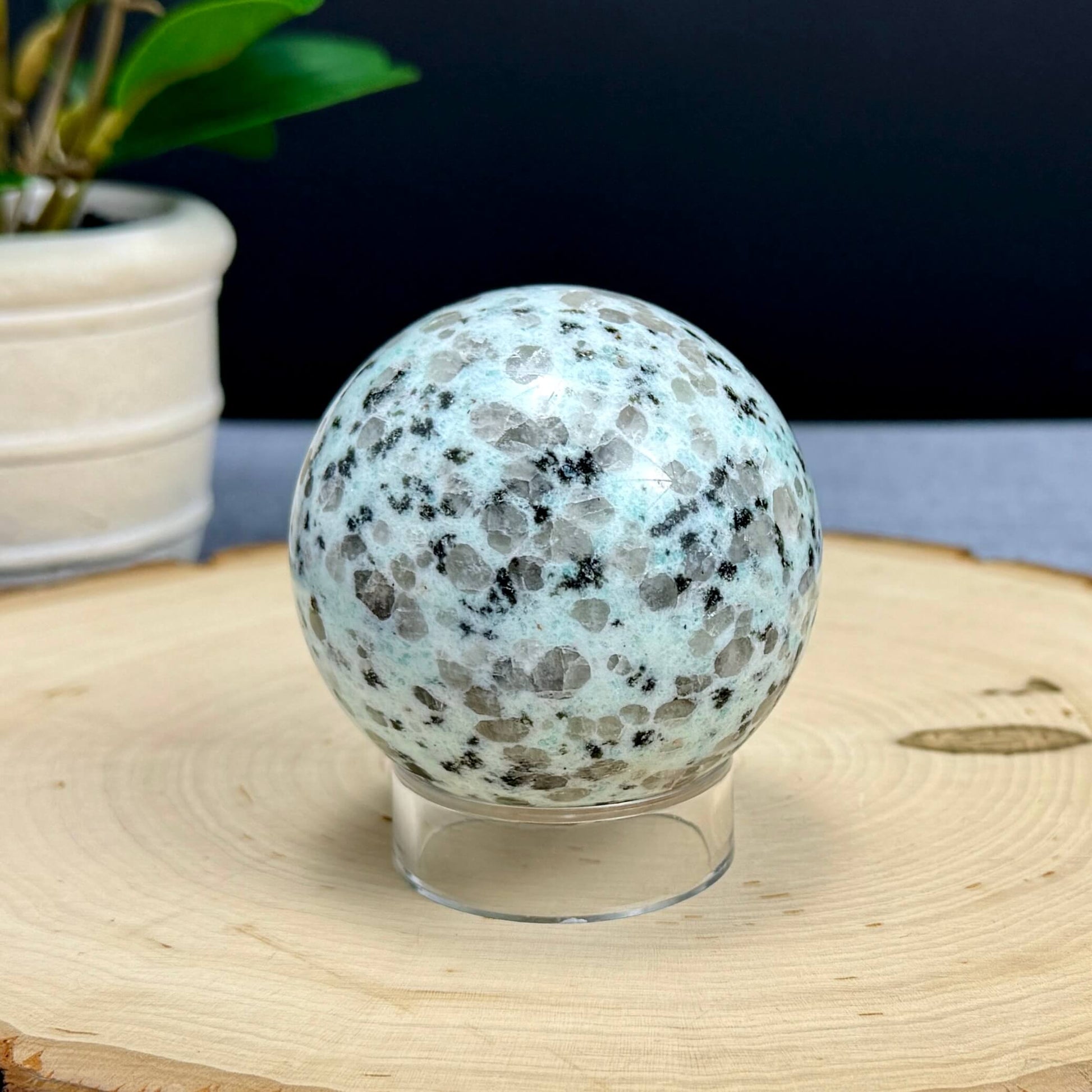 Kiwi Jasper Sphere, 2.55 in. - Itsy's Crystal Cove LLC