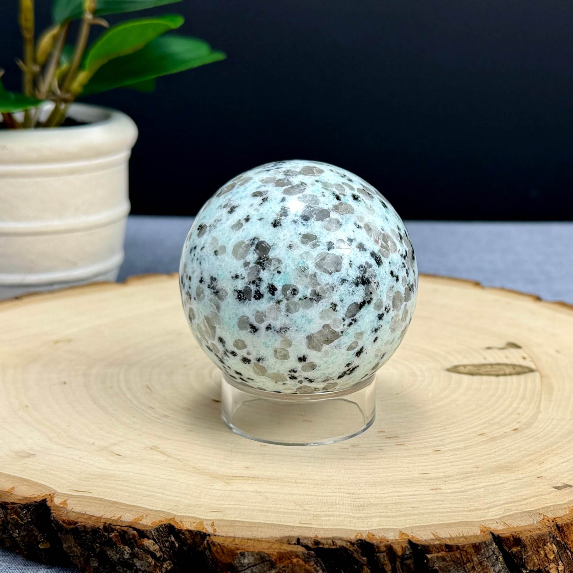 Kiwi Jasper Sphere, 2.55 in. - Itsy's Crystal Cove LLC