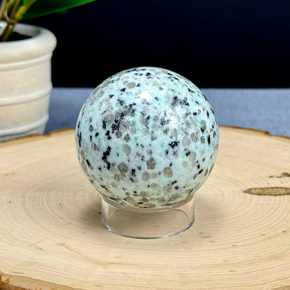 Kiwi Jasper Sphere, 2.55 in. - Itsy's Crystal Cove LLC