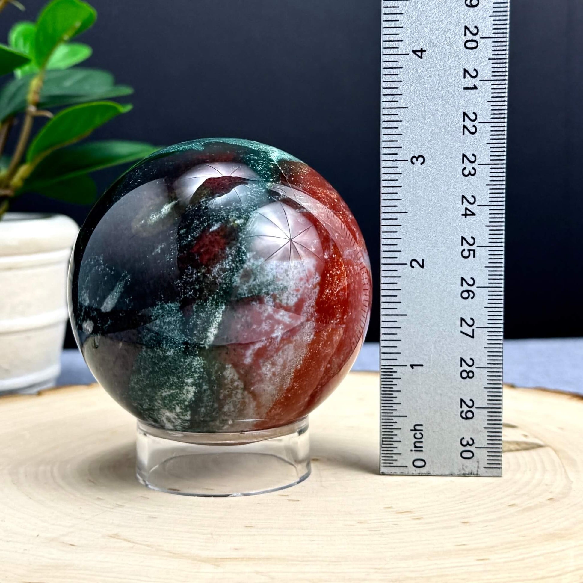 Sea Jasper Sphere, 2.97 in. - Itsy's Crystal Cove LLC