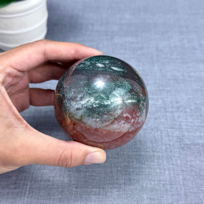 Sea Jasper Sphere, 2.97 in. - Itsy's Crystal Cove LLC