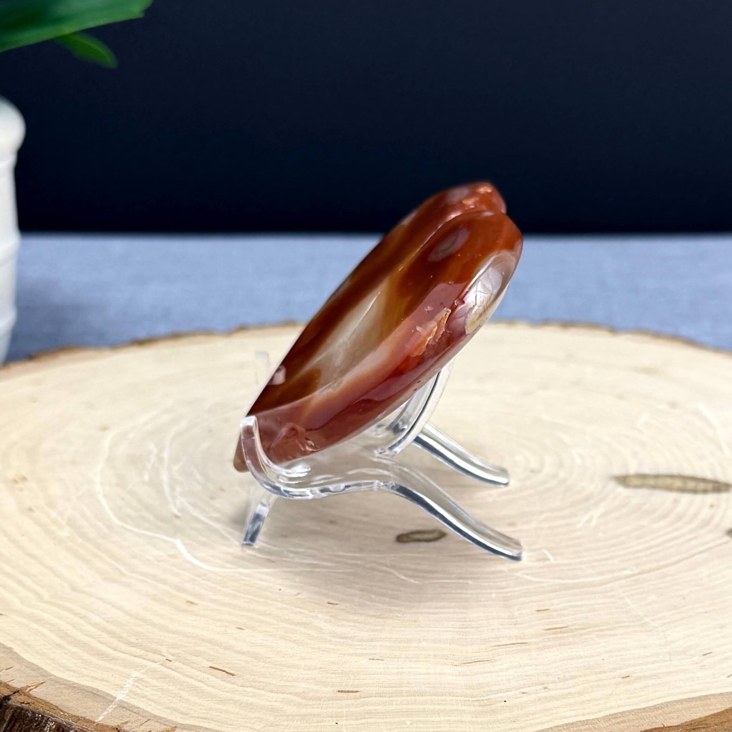 Drusy Carnelian Heart A - Itsy's Crystal Cove LLC