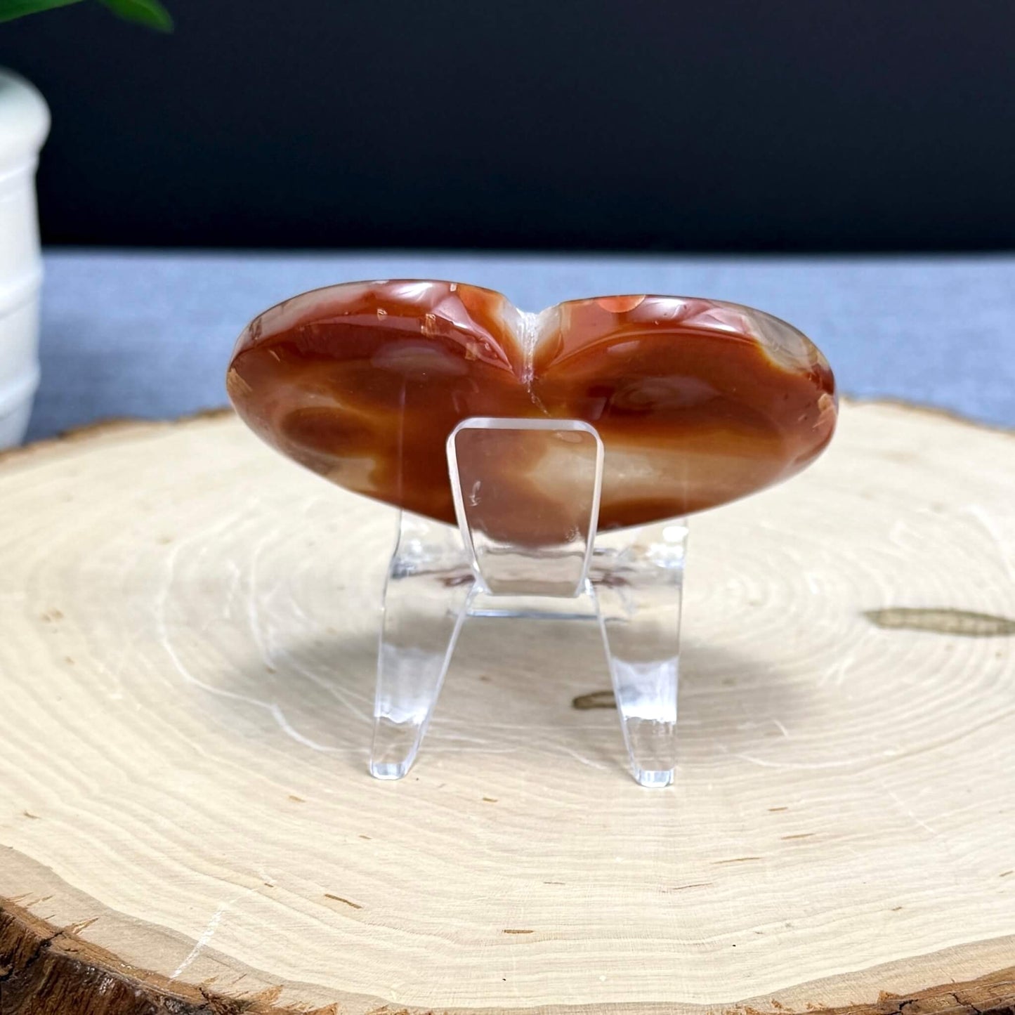 Drusy Carnelian Heart A - Itsy's Crystal Cove LLC