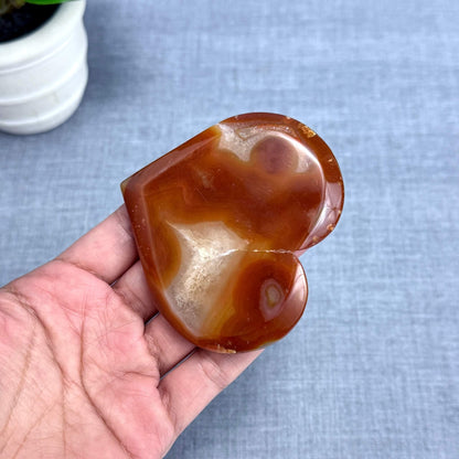Drusy Carnelian Heart A - Itsy's Crystal Cove LLC