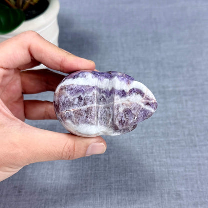 Chevron Amethyst Skull Carving A, 2.95 in. - Itsy's Crystal Cove LLC